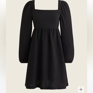 J CREW SQUARE BOATNECK GAUZE DRESS XS TALL